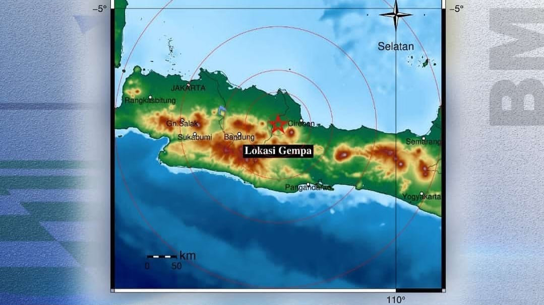 Gempa Majalengka Terkini, 3,4 Magnitudo, Begini Keterangan BMKG