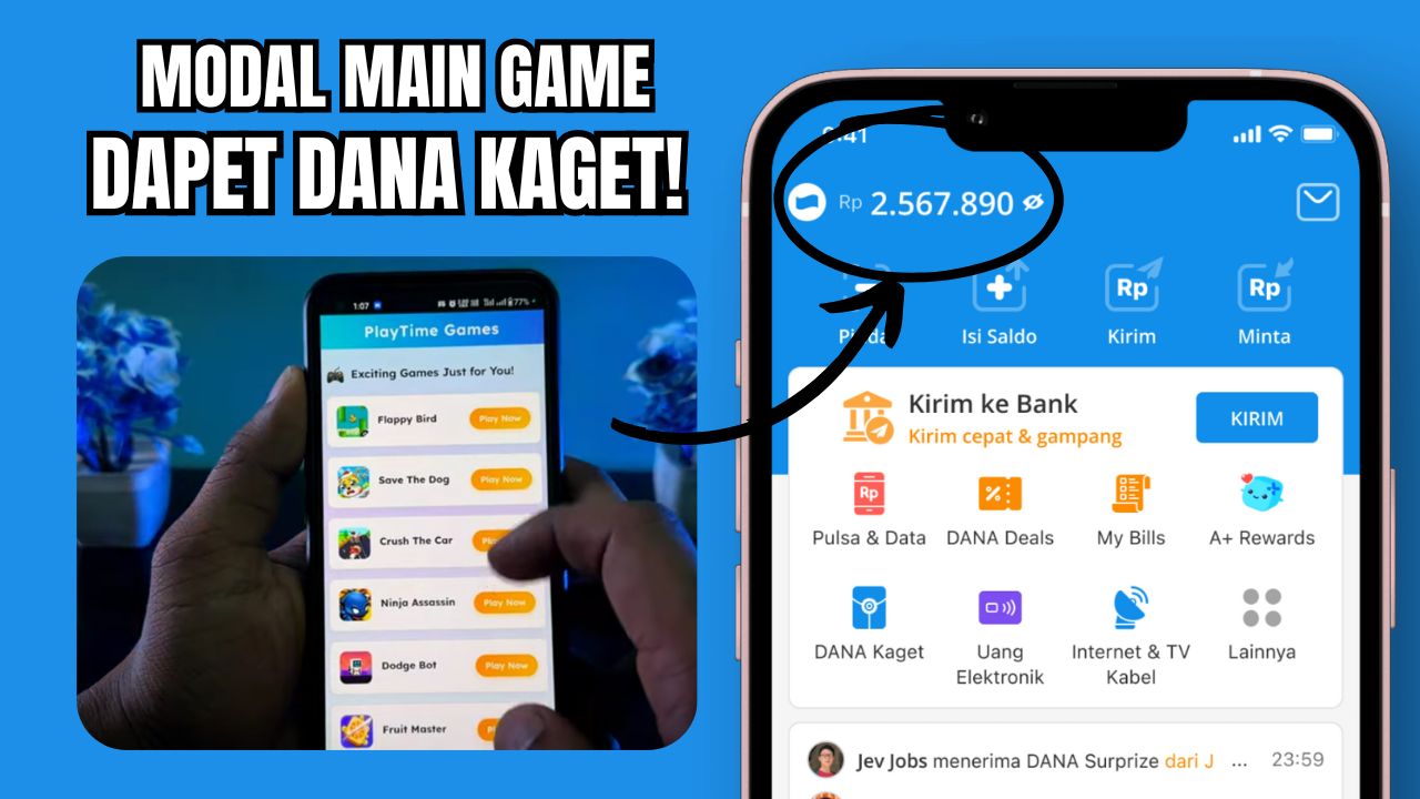 Dapatkan Dana Kaget Setiap Hari Lewat Aplikasi Penghasil Saldo Dana Gratis Ini, Syaratnya Gampang Banget!