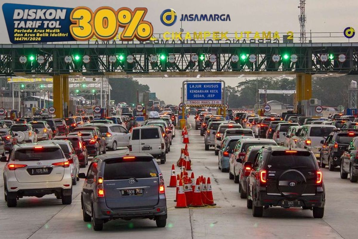 Diskon Tarif Tol Lebaran 2026: Jadwal, Syarat, dan Ruas Tol yang Dapat Potongan 30% Selama Arus Mudik & Balik