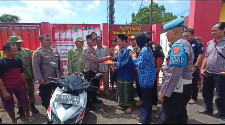 Polisi di Rajagaluh Kembalikan Sepeda Motor Curian Pada Pemiliknya