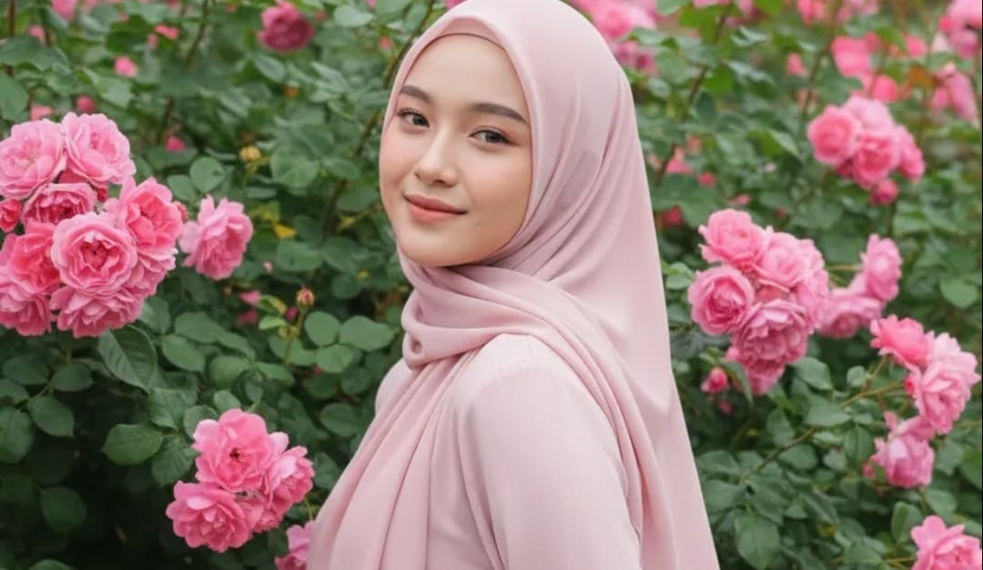 100 Persen Cantik Mirip Wajah Asli, Kumpulan Prompt Gemini AI Foto Wanita Berhijab Ini Hasilnya Natural