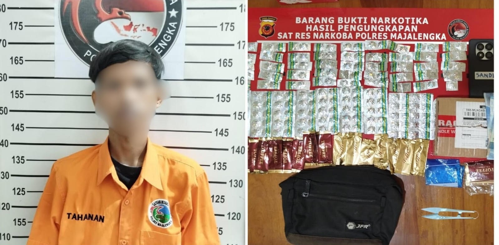 Diduga Edarkan Pil Tramadol Ilegal, SS Ditangkap Polisi Berikut Barang Bukti