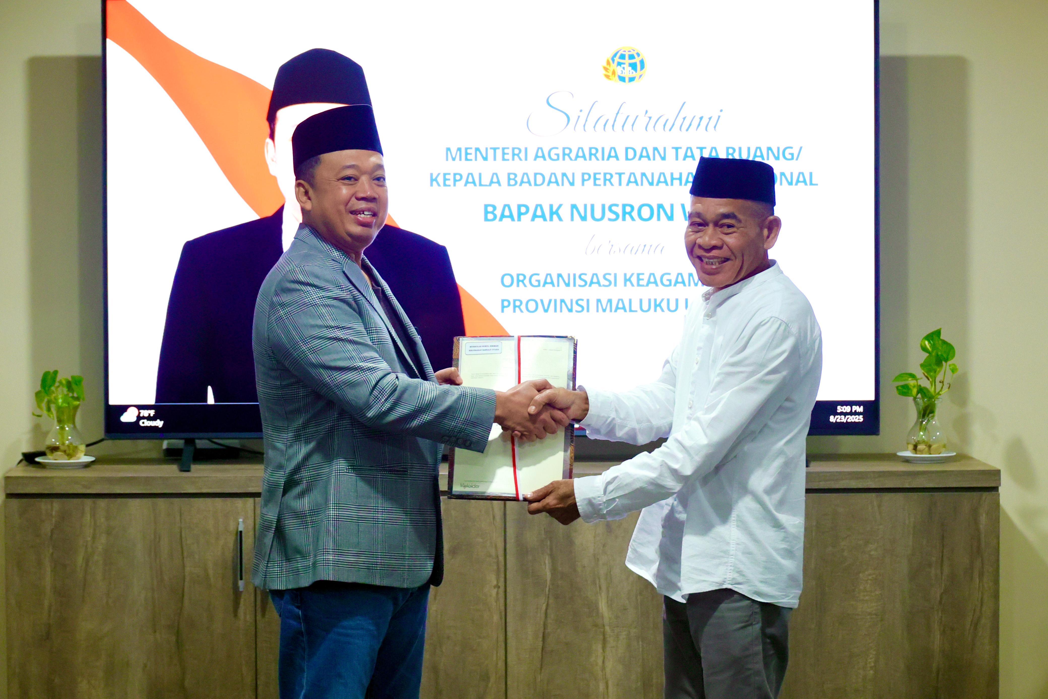 Menteri ATR/BPN Nusron Wahid Dorong Sertipikasi Tanah Keagamaan di Maluku Utara untuk Cegah Konflik