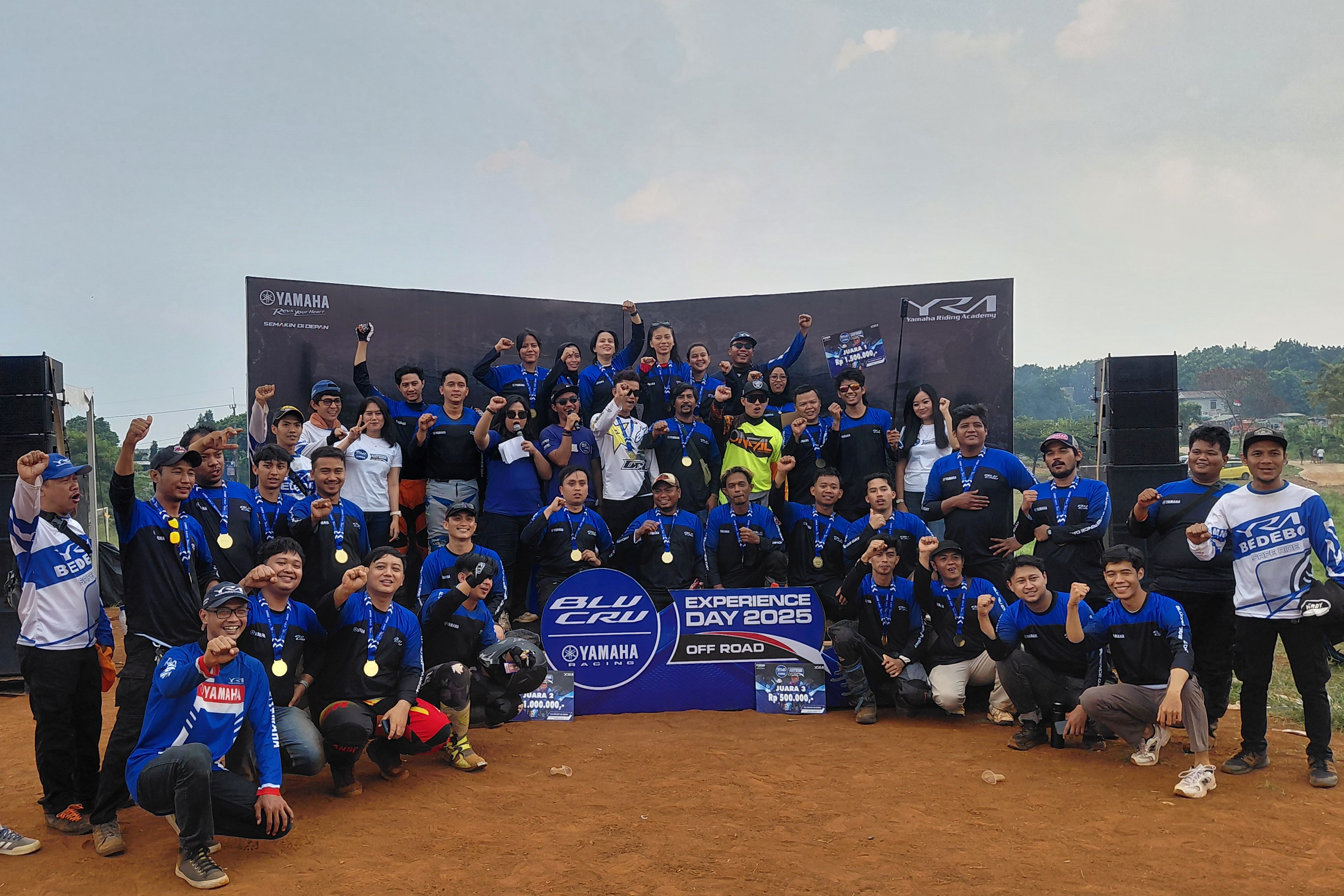 Pecah! Ratusan Fans Sport Off-Road Yamaha Unjuk Gigi Taklukan Rintangan di BLU CRU Experience Day Off-Road
