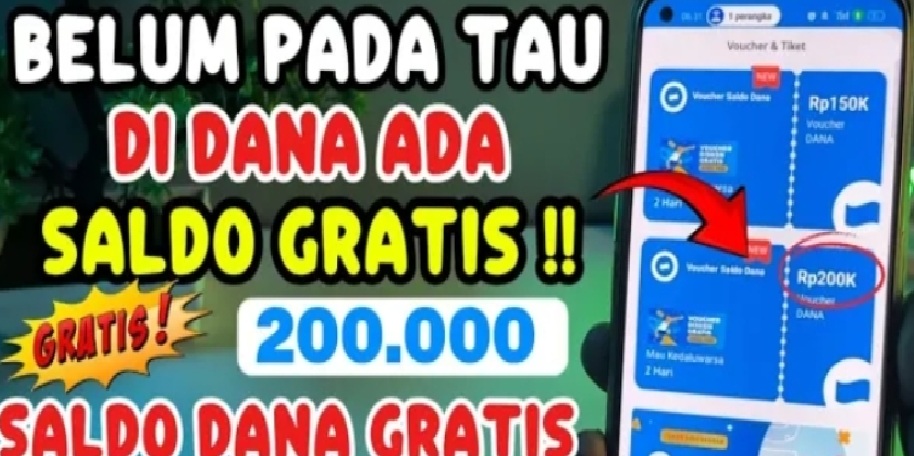 Klaim Sebelum Kehabisan, Berikut Saldo DANA Gratis Rp200.000 Lengkap dengan Link Terbarunya