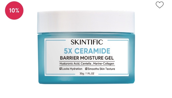 Évaluez le gel hydratant réparateur de barrière de céramide Skintific 5x de Produk Skincare Skintific, note positive du marché !