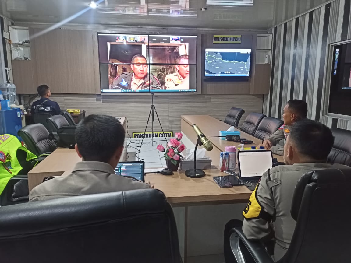 Kapolres Majalengka Ikuti Giat Zoom Meeting di Pos Yan Rest Area Km 166 Tol Cipali