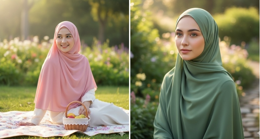 Deretan Prompt Gemini AI Viral untuk Foto Wanita Berhijab, Hasil Natural Mirip Wajah Asli Tanpa Efek Filter