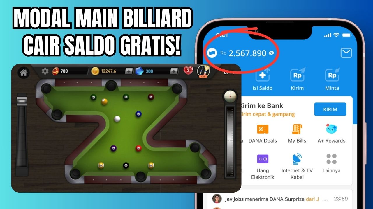 Dapatkan Dana Kaget Hari Ini Modal Main Billiard di HP Dapat Saldo Dana Gratis! Unduh Disini Sekarang Juga