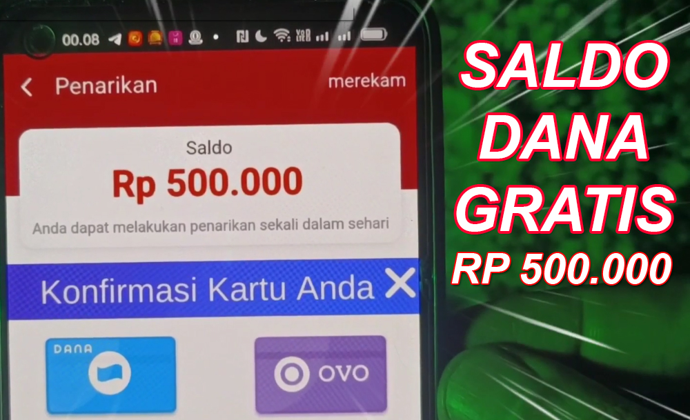 PASTI CAIR! APK Penghasil Saldo Dana, Baru Daftar Sudah Dapat Rp200 Ribu, Begini Caranya