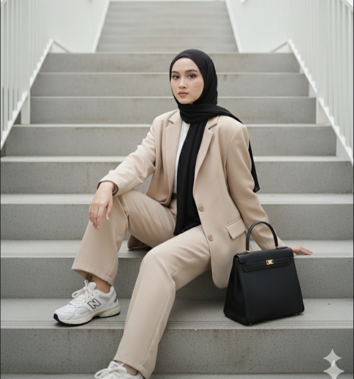 Elegan Banget! Kumpulan Prompt Gemini AI Wanita Berhijab Terlihat Real, Cantik Natural Mirip Wajah Asli