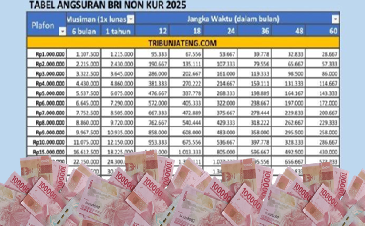UMKM Waktunya Coba Non KUR BRI 2025! Cicilan Ringan, Plafon Lebih Fleksibel, Simak Tabel Angsuran Lengkapnya