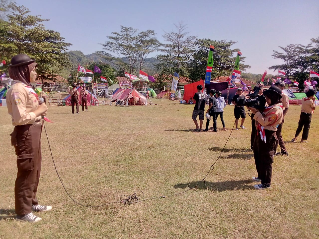 Sambut HUT Pramuka ke-62, Kwarran Majalengka Gelar Jambore Ranting