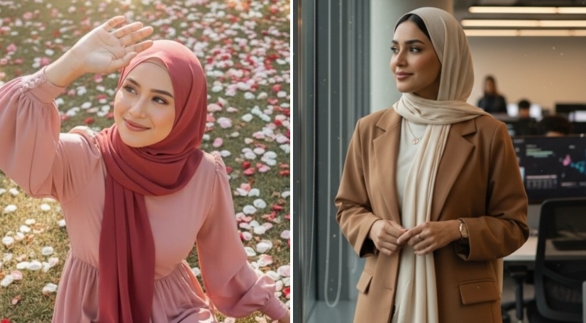 Deretan Prompt Gemini AI untuk Foto Wanita Berhijab, Looks Natural Seolah Bukan dari Editan