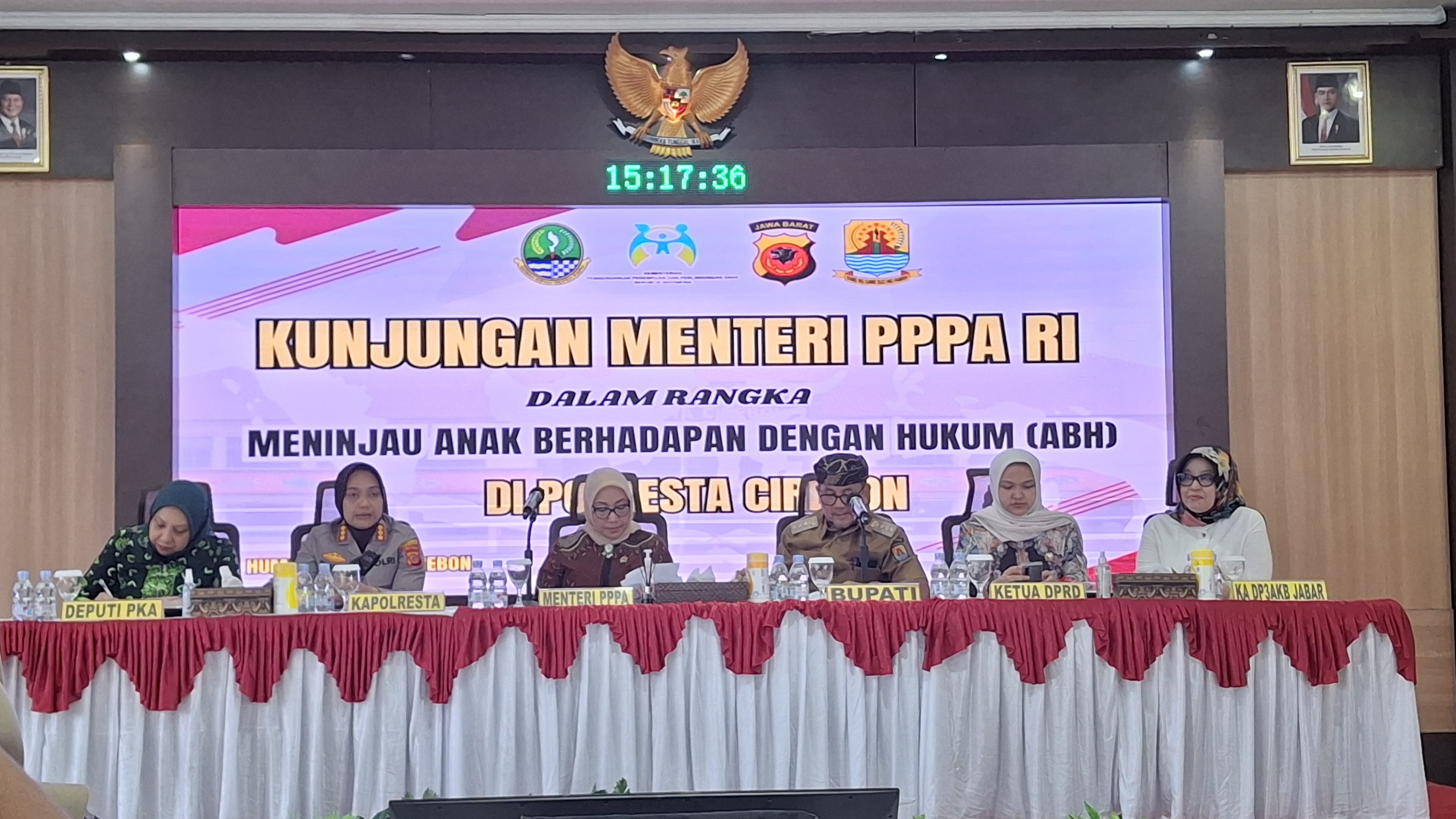 Menteri PPPA Tinjau Penanganan Kasus Anak Berhadapan dengan Hukum di Polres Kota Cirebon