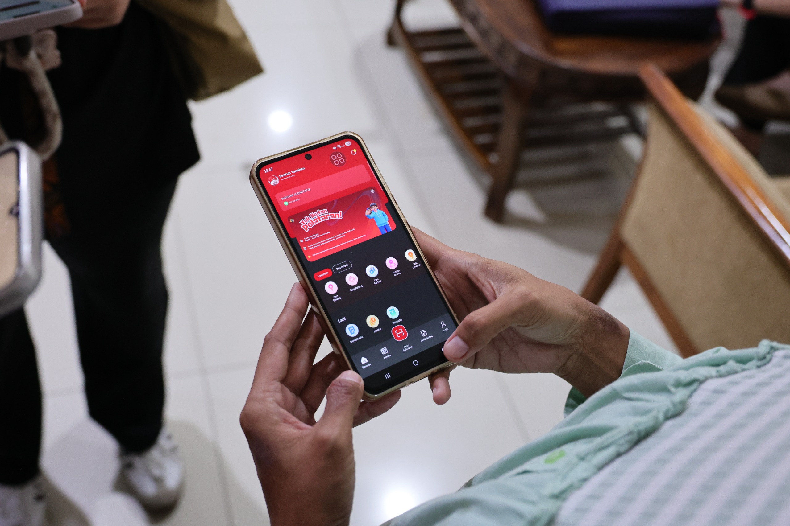 ATR/BPN Dorong Layanan Cepat Lewat Aplikasi Sentuh Tanahku dengan Fitur Antrian Online