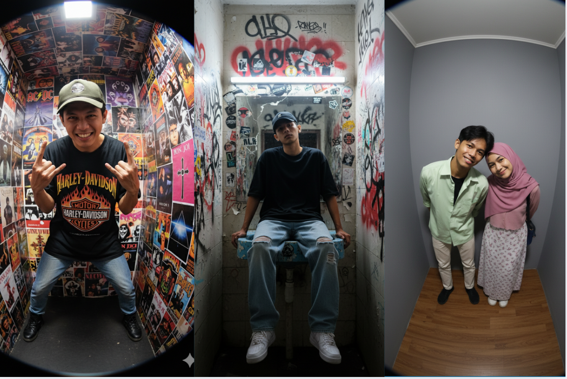 Lagi Viral Bikin Jepretan Photo Booth Pakai AI! Kumpulan Prompt Gemini AI Foto Box Bareng Pacar dan Sendiri