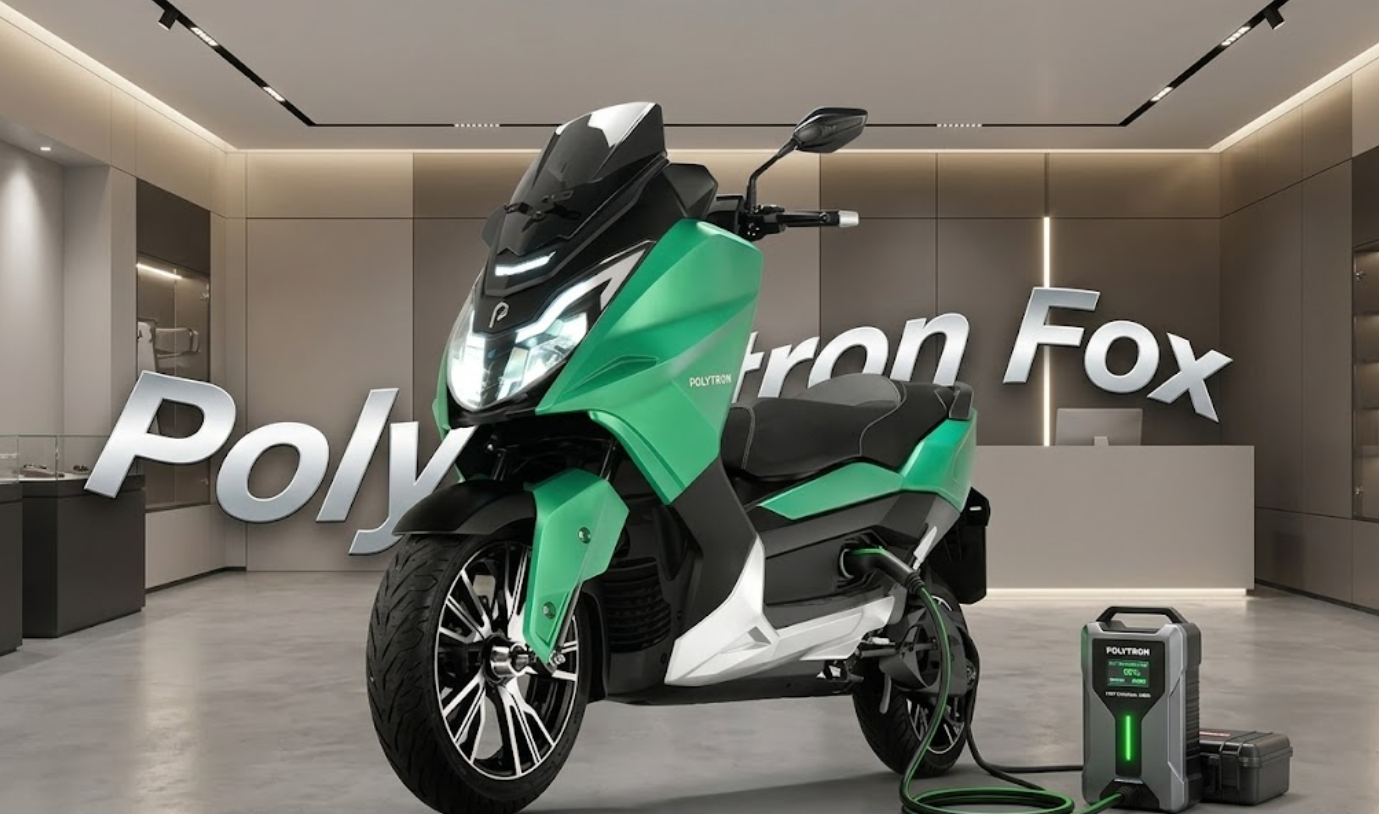 Motor Listrik Polytron Fox 350 Fast Charging Pakai Portable Fast Charger, Bisa Isi 80 Persen Dalam 40 Menit