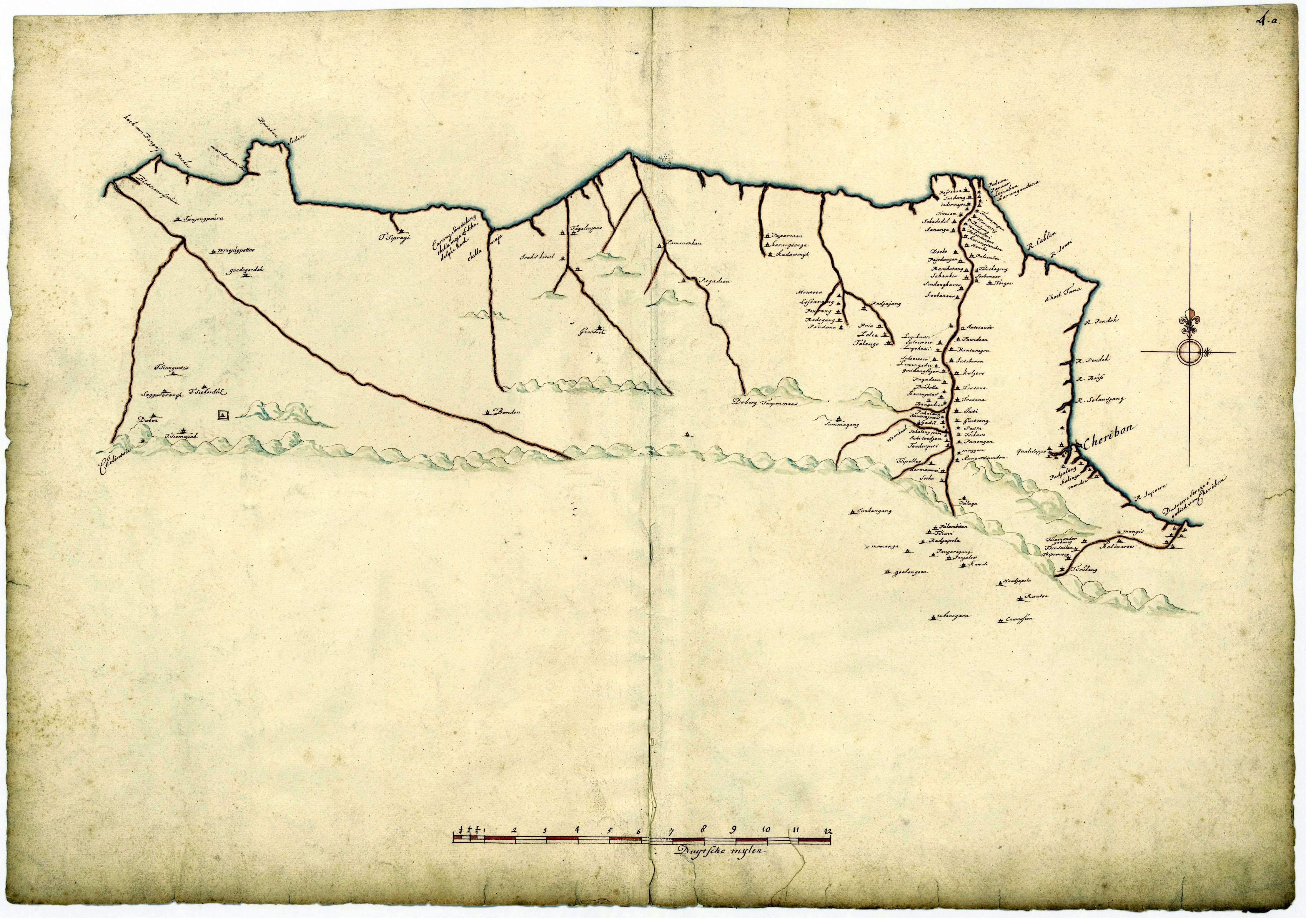 Koleksi Peta Tertua Milik Arsip VOC Simak Nama Desa yang Dilalui Belanda, Kenapa Gunung Ciremai Tidak Tercatat