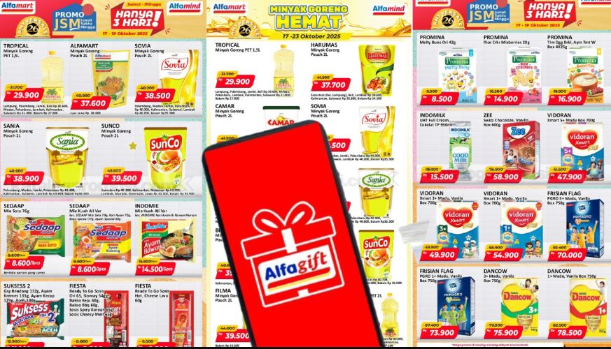 Katalog Promo Alfamart untuk Hari Ini, 17 Oktober 2025 Spesial Perayaan HUT  ke-26 Belanja Makin Hemat