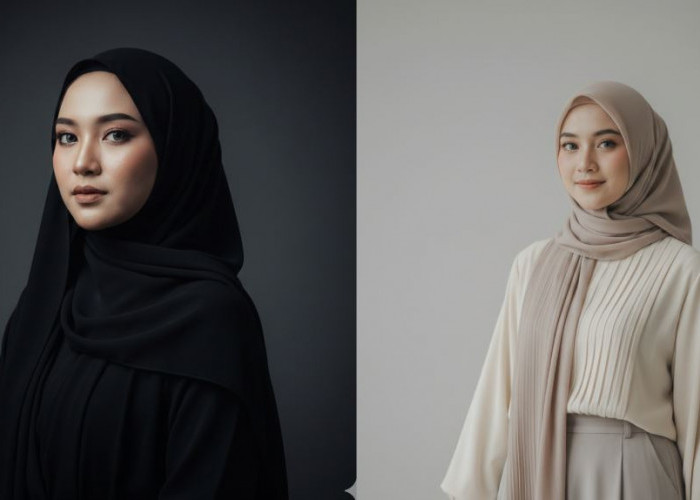 Cara Buat Foto Jadi Sinematik, Pakai Prompt Gemini AI Wanita Berhijab Terbaru Layaknya di Foto Studio