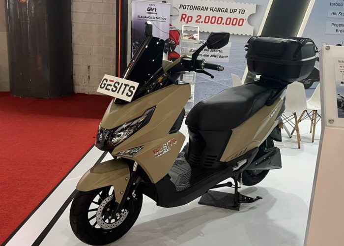 Kredit GV1 DP 25 Persen, Berapa Angsuran Paling Ringan Motor Listrik Mirip NMAX Buatan Indonesia? Ini Skemanya