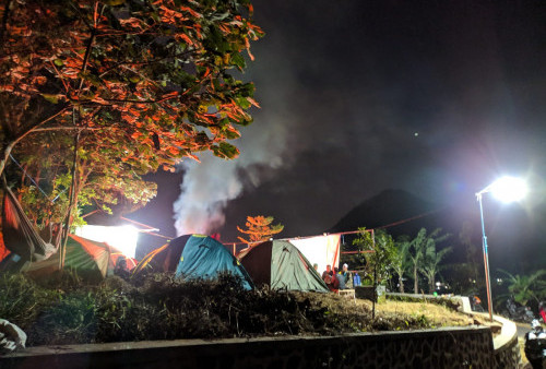 Pemuda Ciloa Sulap Bukit Goprak jadi Camping Ground