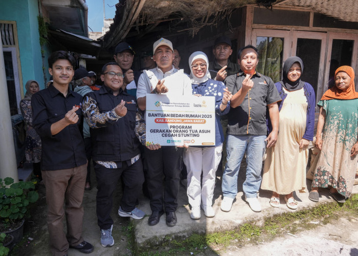 Kemendukbangga dan Lazismu Bedah 2 Rumah Keluarga Berisiko Stunting di Bandung, Bantu Cegah Stunting