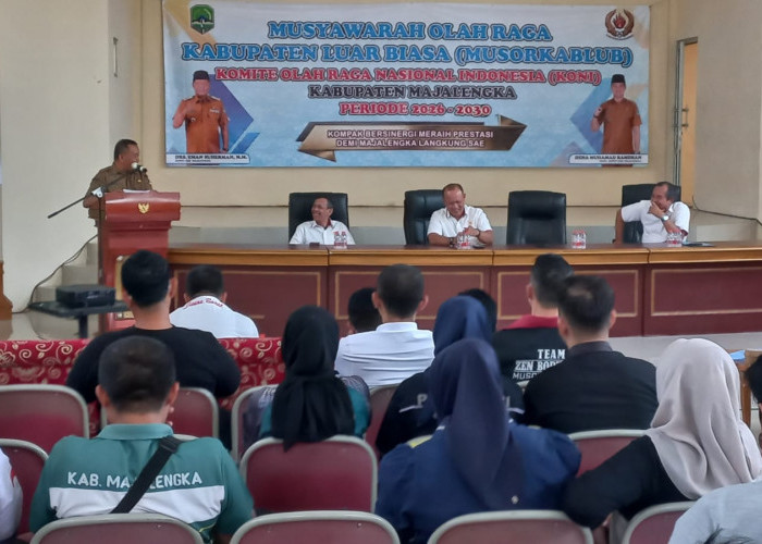 Buka Musorkablub KONI Majalengka 2026, Kadispora Dorong Sinergi Prestasi dan Jadi Momentum Bangkit Menatap Por
