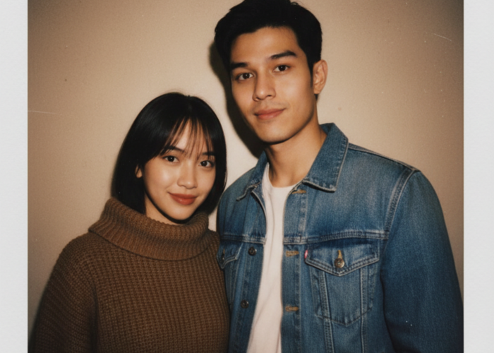 Kumpulan Prompt Gemini AI Foto Berdua dengan Pacar dengan Gaya Polaroid Ala Vintage