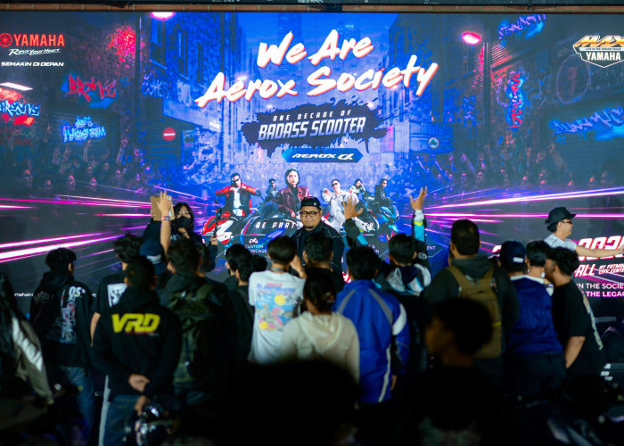 Rayakan 1 Dekade AEROX Mengaspal di Indonesia, Ribuan Anak Muda Tumpah Ruah di Event We Are AEROX Society