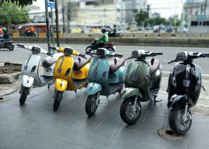 10 Rekomendasi Motor Listrik Murah Mirip Vespa Sprint Klasik, Desain Stylish Bahan Bakar Irit Keliling Kota