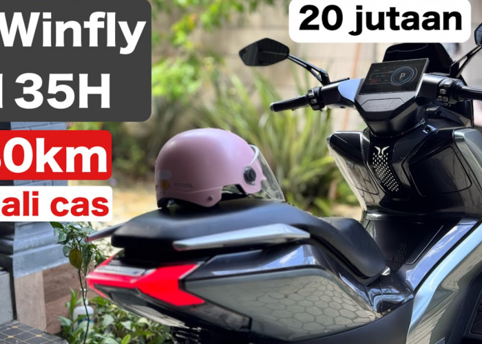 Motor Listrik Uwinfly Terbaru Buatan Indonesia, Uwinfly M135H yang Bisa Tembus Jarak 180 Km Sekali Cas
