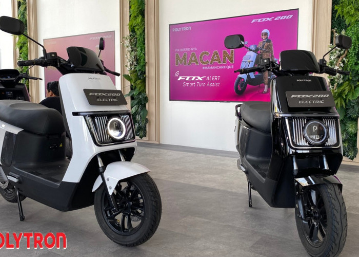 Punya Model Mirip Vespa! Motor Listrik Polytron Fox-200 Tawarkan Segudang Fitur Pintar yang Menarik!