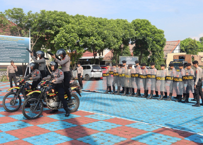 Peningkatan Kemampuan Dalmas, Sat Samapta Polres Majalengka Gelar Latihan Pengendalian Massa Secara Rutin