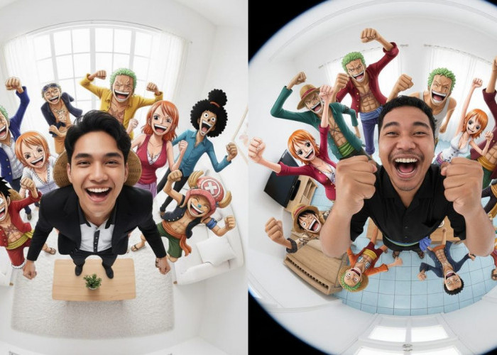 Promp Gemini AI Edit Foto Realistis Bareng Crew One Piece, 100 Persen Mirip Seperti di Anime!