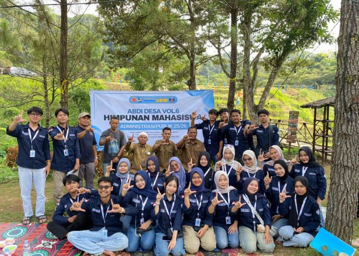 HMPS AP Fisip Unma Gelar Proker ke-6 di Desa Teja Rajagaluh, Pelajari Penerapan Teori Administrasi Perangkat D