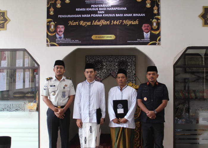 Lapas Kelas IIB Majalengka Berikan Remisi Khusus Hari Raya Idul Fitri 1447 H kepada 195 Narapidana