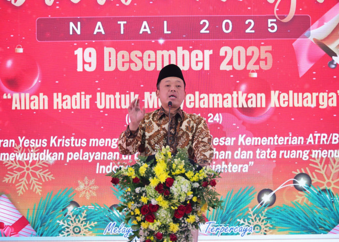 Buka Perayaan Natal 2025 ATR/BPN, Menteri Nusron Tekankan Spirit Kemanusiaan dalam Pelayanan