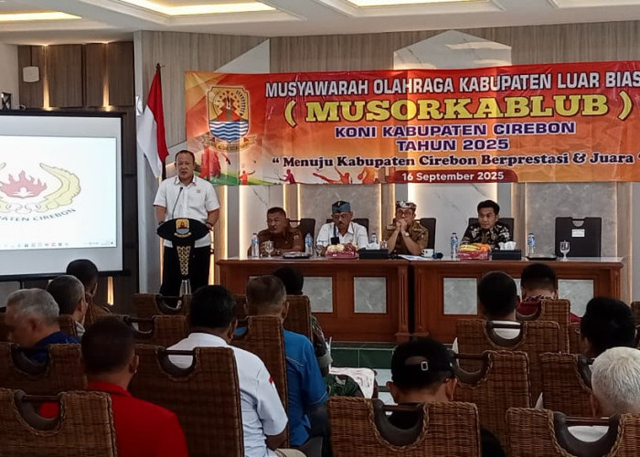 Bupati Imron Harap Ketua KONI Baru Dongkrak Prestasi Atlet Cirebon ke 15 Besar Jawa Barat