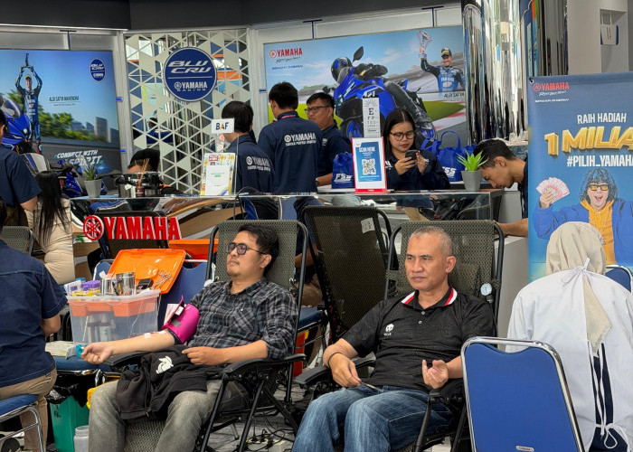 Yamaha Jawa Barat Gelar Donor Darah, Wujudkan Kepedulian Sosial dan Semangat Berbagi