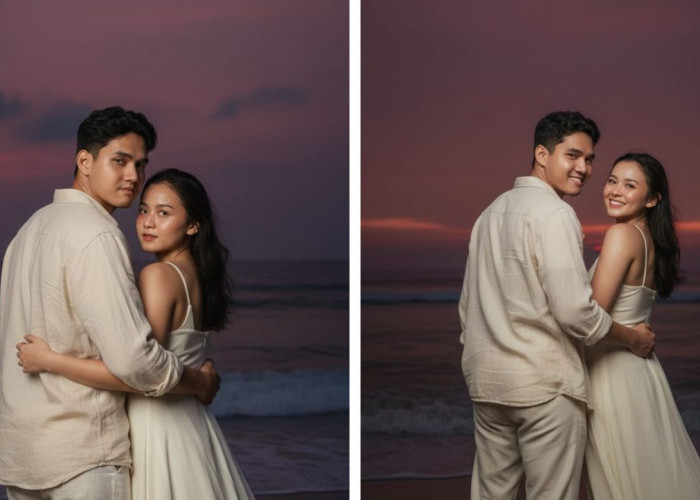 Prompt Gemini AI Foto Berdua di Pantai Bersama Pasangan Ini Seperti Foto Sungguhan! Simak Caranya Hanya Disini