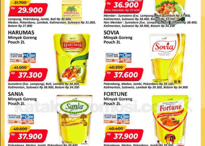 Mulai Hari Ini Minyak Goreng 2 Liter Cuma Rp30 Ribuan! Katalog Promo JSM Alfamart 14 - 16 November 2025