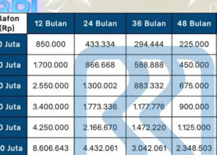 Angsuran KUR BRI 100 Juta Rinciannya Segini Saja, Lengkap dengan Angsuran dan Cicilan Sesuai Masa Tenor