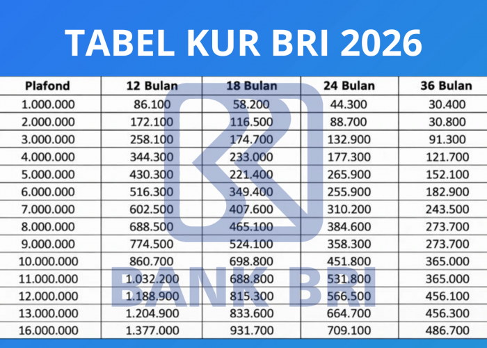 Butuh Modal Usaha? Ini Rincian Angsuran KUR BRI 2026 Plafon Pinjaman Rp75 Juta!