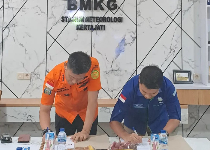 Penandatanganan Letter Of Coordination Agreement antara Stasiun Meteorologi Kelas III Majalengka - SAR Bandung