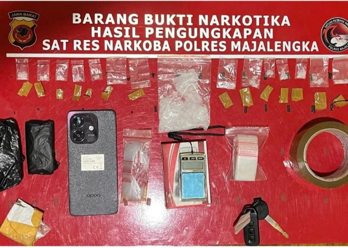 Satresnarkoba Polres Majalengka Ungkap Dua Kasus Narkoba, Amankan 27,68 Gram Sabu dan 632 Obat Keras