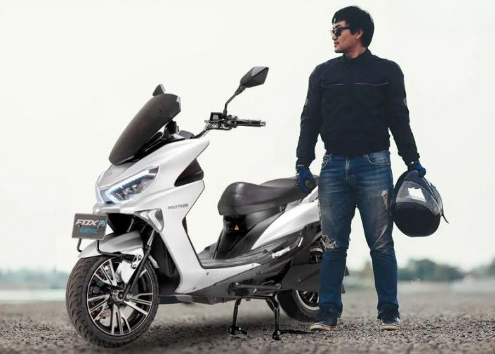Bisa Dicicil 300 Ribuan, Motor Listrik Polytron Fox R Tembus 130 Km Sekali Cas, Desain Maxi Ala NMax