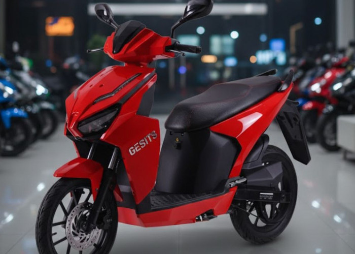 Motor Listrik Buatan Indonesia Ini Punya Dua Slot Baterai dengan Model Mirip Vario! Berikut Spesifikasinya