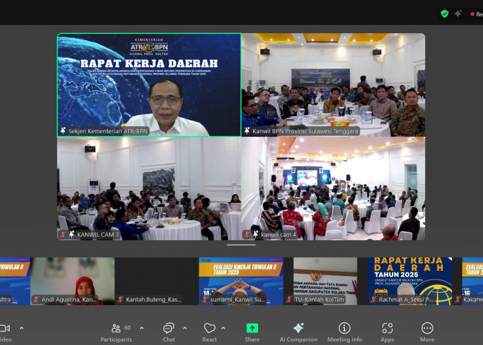 Sekjen ATR/BPN Tegaskan Pelayanan sebagai Inti Institusi dalam Rakerda BPN Sulawesi Tenggara 2025